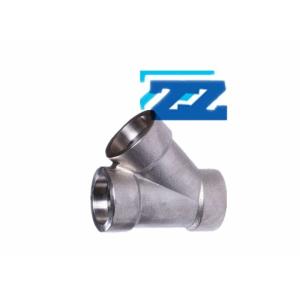 Quality Socket Weld Lateral Tee Pipe Fitting , 3 / 8 &quot; ASTM A182 F91 Steel Pipe Fittings for sale
