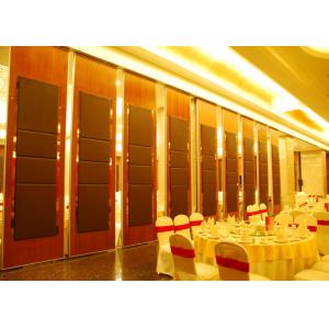 Plywood / Gypsum Wooden Hanging Sliding Partition Walls Bare Finish