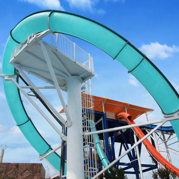 Buy Vison Aqua Loop Fiberglass Water Slide for Theme Parks at wholesale prices