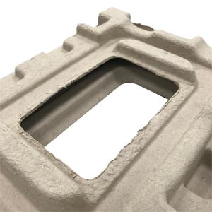 Dry Press Moulded Pulp Trays Eco Friendly Recycled Paper Tray