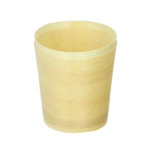 3CM Wooden Disposable Dessert Cups Outdoor Biodegradable Coffee Mug
