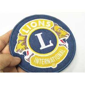 Club Souvenir Embroidered Badge Patches Lion Logo Cotton Fabric