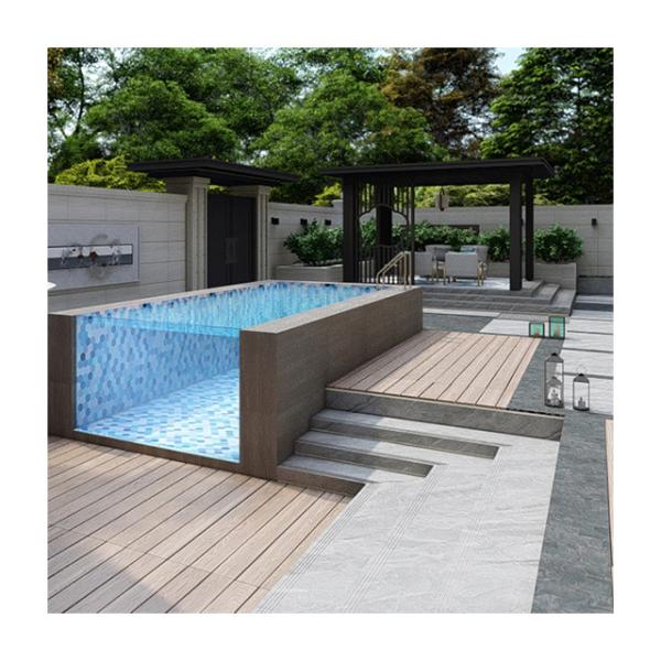 Buy Prefabricated Acrylic Above Ground Swimming Pool With Customized Moulding at wholesale prices