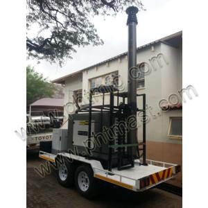 Quality Trailer Mounted 18m non-lockable pneumatic telescopic masts-80106180 for sale