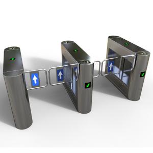 RFID Interface Swing Automatic Turnstiles Stainless Steel Security Access