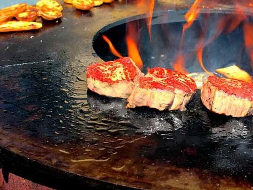 Corten Steel KD Outdoor BBQ Fire Pit Round Pre Rusted