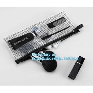 Flat Pouch Bag Type Clear PVC Plastic Slider k bag, swimwear packaging eva bags