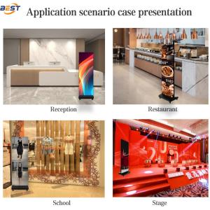 Portable Indoor LED Poster Screen P1.25-P2.5 4K UHD 3840x2160