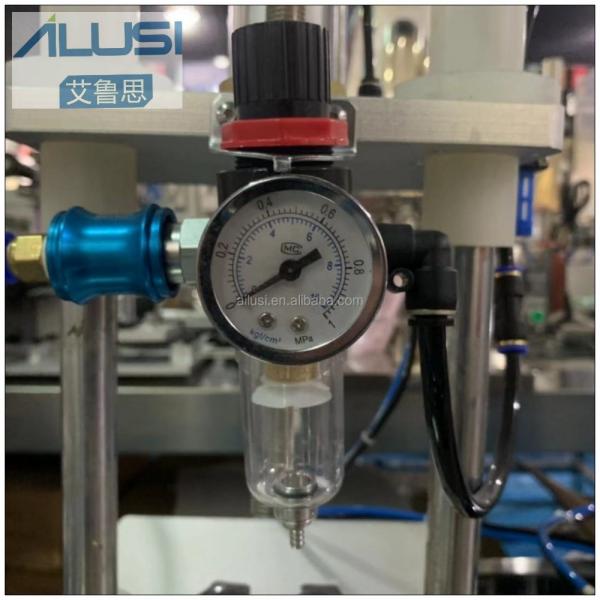 Perfume Industry Hand Perfume Collar Press Spray Glass Bottle Fully Pneumatic Operated Semi Automatic Collar Press Machi