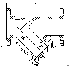 Flanged End High Pressure Strainer 2 Y Type Class 150 With Gasket