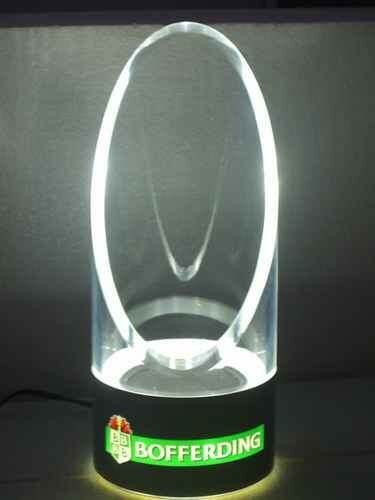 20mm Round Led Bottle Glorifier Engraved Acrylic Lighted Bar Shelves