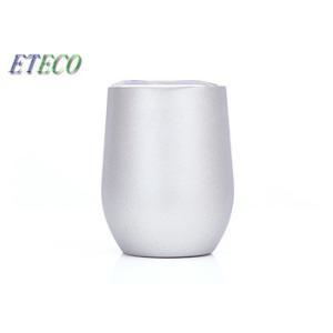 12 Oz Reusable Insulated Cups , Personalized Wine Tumbler With Lid