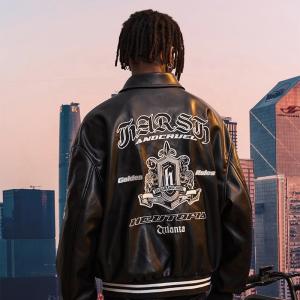 Customizable Unisex Varsity Jacket Mens Streetwear Stretch OEM Service