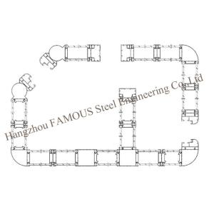 48'' Office Internal Glass Partition Walls , ISO 3834 Aluminium Glazed Partition