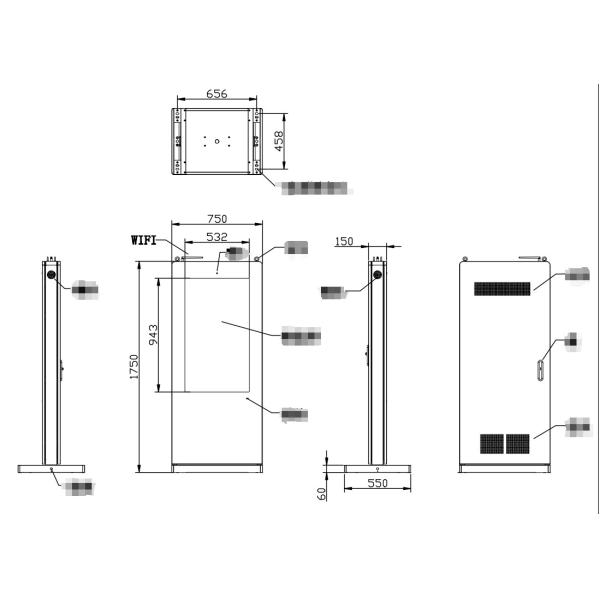 Wifi Outdoor Digital Menu Boards Waterproof For Promotion