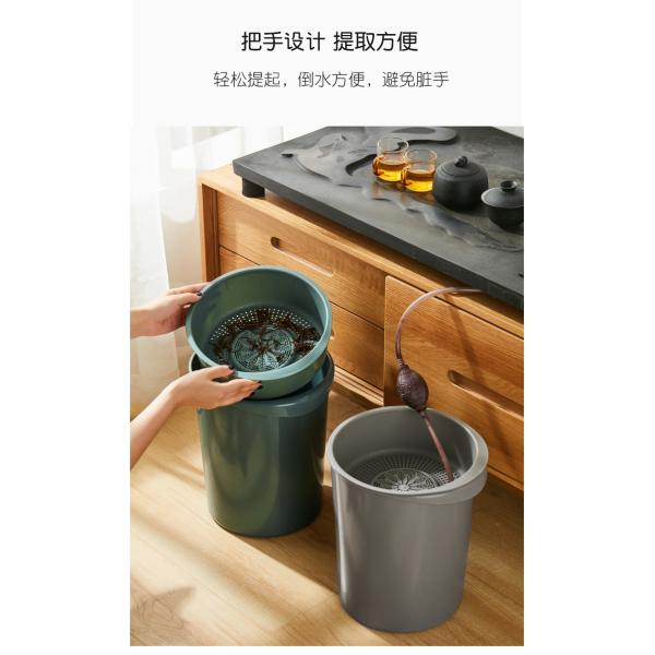 Indoor Office Drawing Room Round Waste Segregation Plastic Dustbin