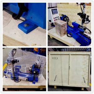 Blue Circumferential Welder Automatic Welding Turntable With Motor Design