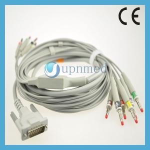 China Kontron P80 10 lead ekg cable with leadwires,Banana,IEC on sale