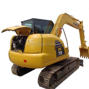 Quality 7 Ton Mini Excavator Komatsu PC70 Used Crawler Excavator With Original Hydraulic Pump for sale