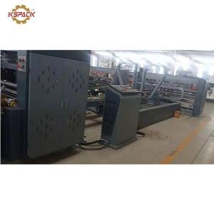 Automatic PLC Carton Box Folder Gluer Machine With Counter 2400mm