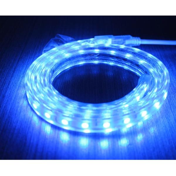 5050 AC strip lights 220V 60LED/M blue lighting