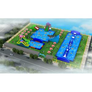 Durable Outdoor Inflatable Water Park / Blow Up Water Playground