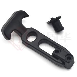 Flexible Rubber Hood Catch Rubber T Handle Draw Latch With Brackets