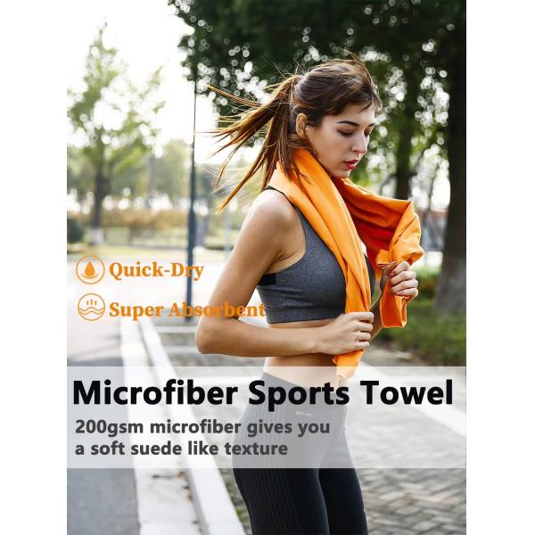 Microfiber Suede Mens Sports Towel Workout Cooling Towel Super Absorbent