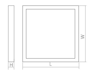 Super Slim 12W LED Panel Light Recessed , AC 85 - 265 Volt LED Lighting Panel