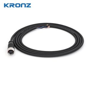 M12 Connector with 3 Pin Unshielded Cable for Harsh Environments up to 85.C