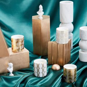 China Customized Ceramic Candle Holder With Various Shape And Color for Gift Decoration on sale