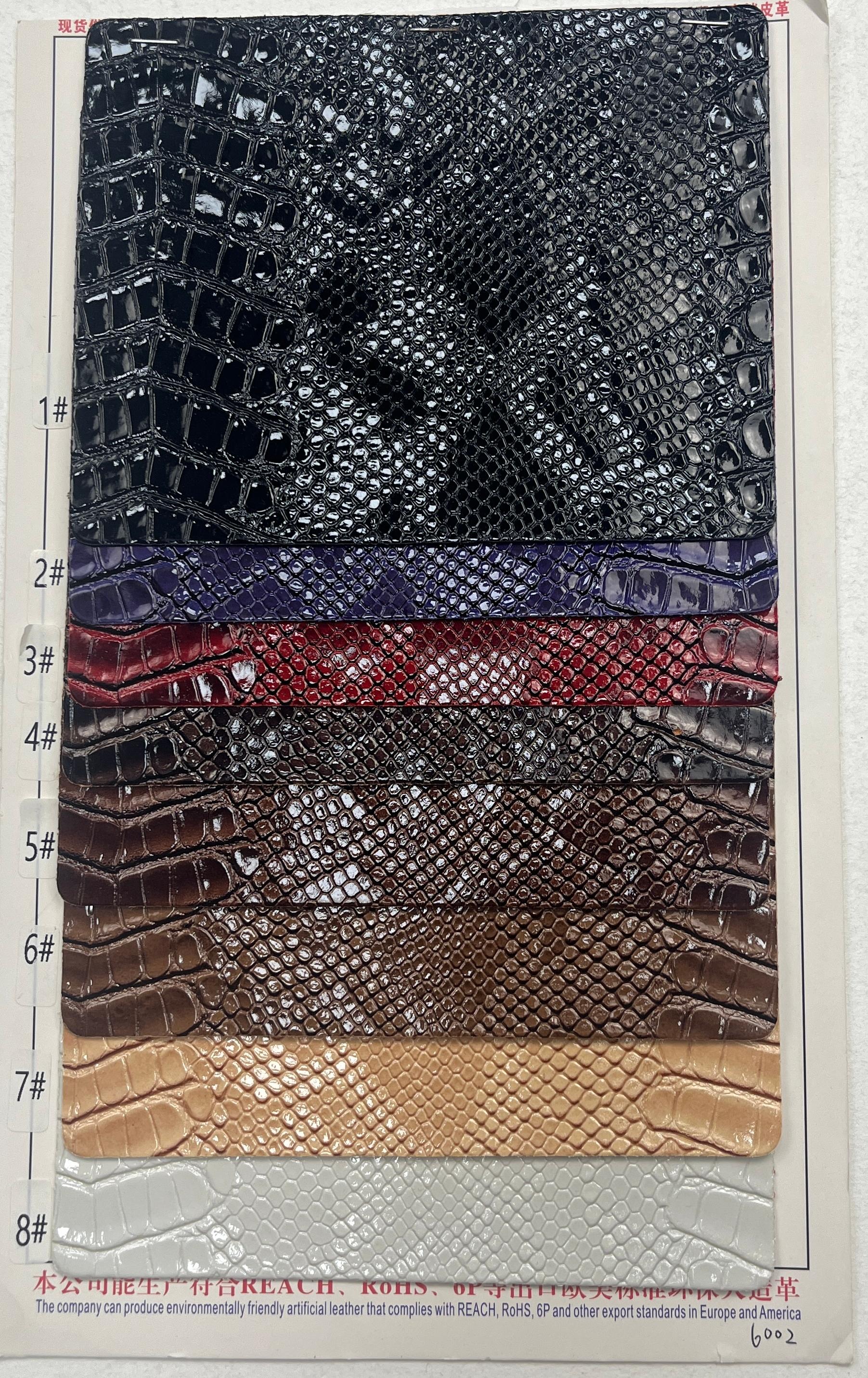 Embossed Pattern Textured Artificial Leather in Multiple Shades PU Material Wash and Color Fastness for Bag and Garment Use