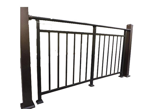 2.0mm Balcony Aluminum Stair Railing Powder Coated Surface