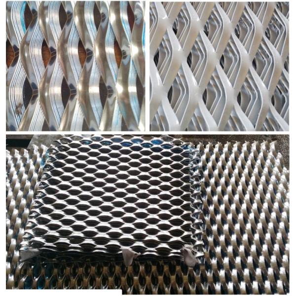 Polished Bright Color Powder Coated Decorative Expanded Metal Wire Mesh
