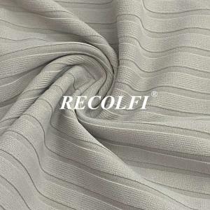Stretch Ribbed Activewear Knit Fabric Eco Friendly Gym Wearing Warm Up Suits