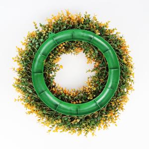 Green Waterproof Artificial Plant Wall Panels Decoration