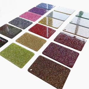 4*8ft 3mm High Glossy Acrylic Colorful Glitter Sheet Laser Cutting For