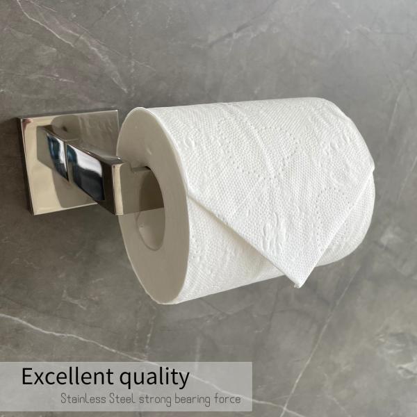 Sus304 Toilet Tissue Paper Roll Wall Mounted Customizable Towel Plate Holder
