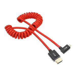 Alvin's 8K Right Angle Micro HDMI Cable Coiled 48Gbps