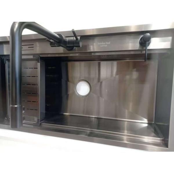 304 Steel Single Big Bowl Workstation Handmade Kitchen Sink