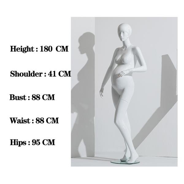 2021 Sales Promotion Fiberglass Full Body Female Pregnant Mannequin