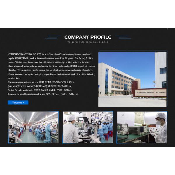 Yetnorson 12dbi 2.4G WIFI External Antenna with 50 Ohm Input Impedance 1.5m Cable Length