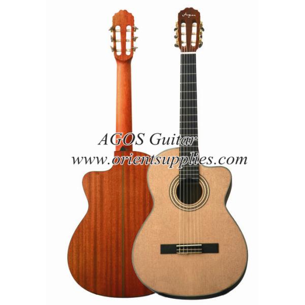 Buy 39inch Cutaway Bleach Spruce Top Sapele back&amp;Side Classical guitar CG3921C-BR at wholesale prices