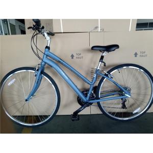 Customize Aluminum Frame 21S Women's Urban Bike Fitness Bikes Hybrid Bicycle for