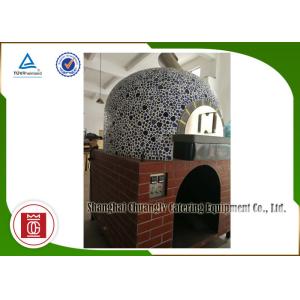Napoli Gas Italy Pizza Oven Ceramic Tiles Lava Rock Baseplate , Commercial Pizza