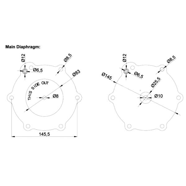 C113686 C140742 ASCO 2.5-inch Diaphragm Repair Kit Pulse Valve SCG353A051 Dust Collector Accessories