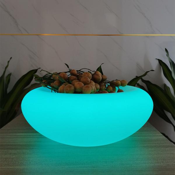 SMD 5050 LED Fruit Bowl Rechargeable 16 Color Changes For Party