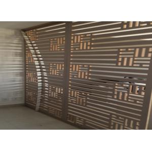 Partitioning / Concealing Laser Cut Metal Screens For Embellishing Environment