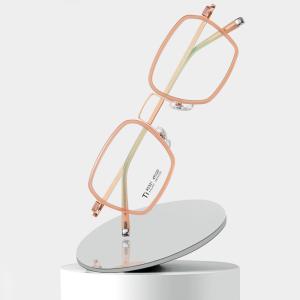Acetate Titanium Ultra Light Glasses CE Metal Box Clear Lens