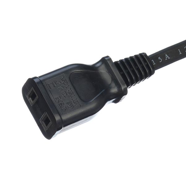 Home Appliance Extension Cord PSE Certified AC Power Cord Japanese Jet Socket Female End Type Standard 2 Flat Poles Plug